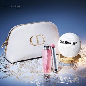 Dior Ecru Velvet Makeup Pouch